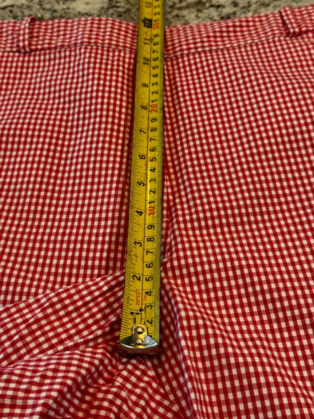 Talbots Pink and White Gingham Bermuda Shorts - Picture 4 of 7